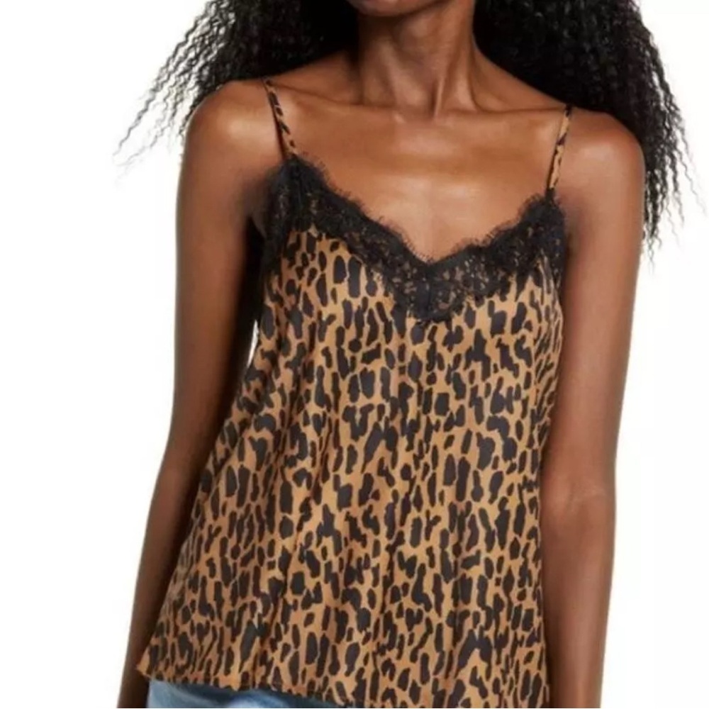 BP Nordstrom | Lace Trim Satin Cami Tank | XS | NWOT